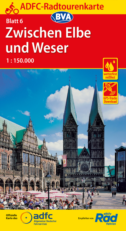 ADFC-Radtourenkarte 6 Zwischen Elbe und Weser 1:150.000, reiß- und wetterfest, GPS-Tracks Download