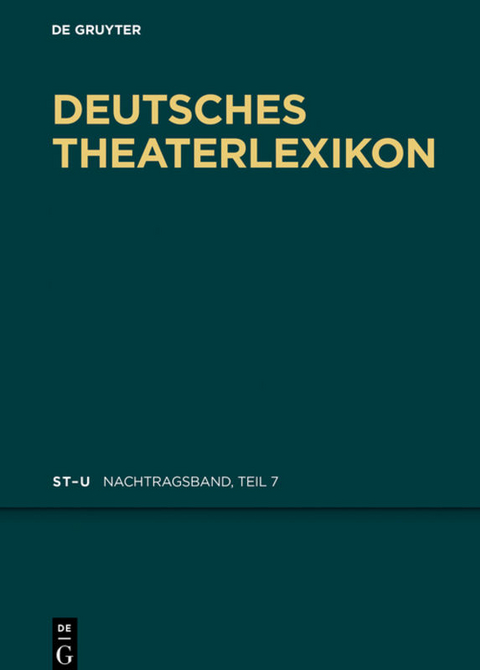 Deutsches Theater-Lexikon / St - U - 