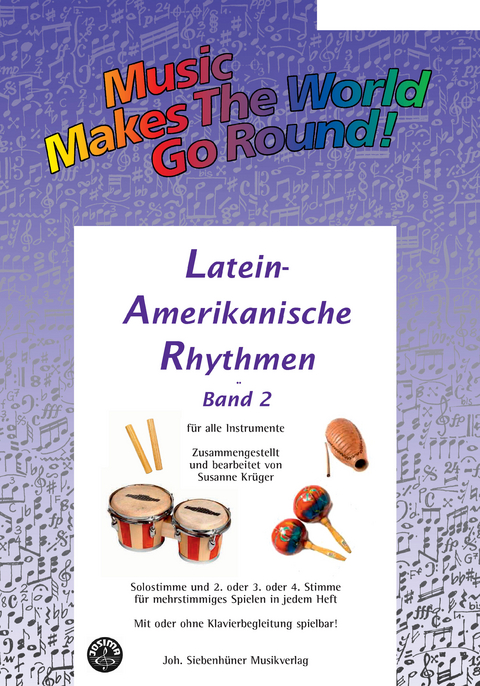 Music Makes the World go Round - Lateinamerikanische Rhythmen Bd. 2 - Stimme 1+3+4 in C - Posaune / Cello / Fagott /Bari