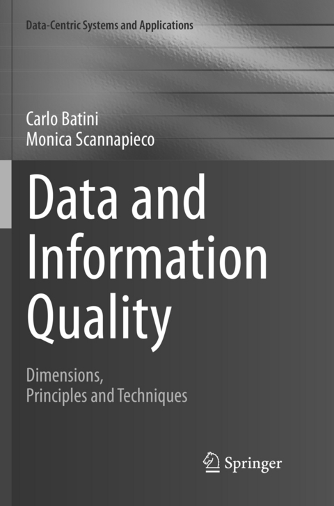 Data and Information Quality - Carlo Batini, Monica Scannapieco