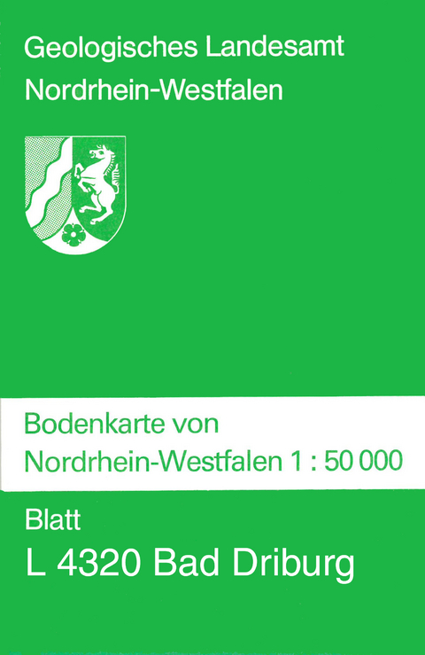 Bodenkarten von Nordrhein-Westfalen 1:50000 / Bad Driburg - Hildegard Dahm-Arens