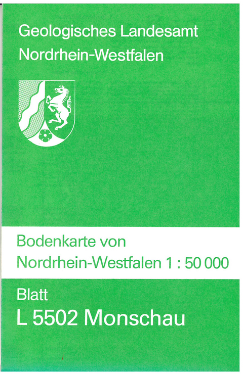 Bodenkarten von Nordrhein-Westfalen 1:50000 / Monschau - Jörg Schalich