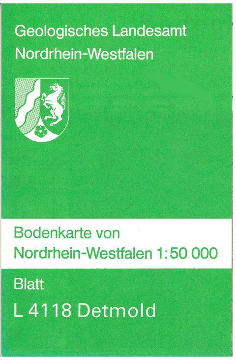 Bodenkarten von Nordrhein-Westfalen 1:50000 / Detmold - Hans J Dubber