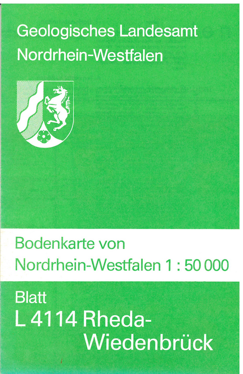 Bodenkarten von Nordrhein-Westfalen 1:50000 / Rheda-Wiedenbrück - Hans J Dubber