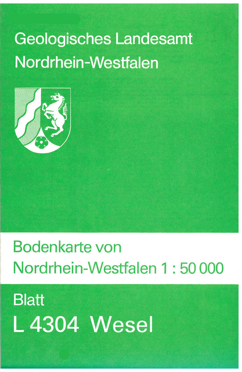 Bodenkarten von Nordrhein-Westfalen 1:50000 / Wesel - Wilhelm Paas