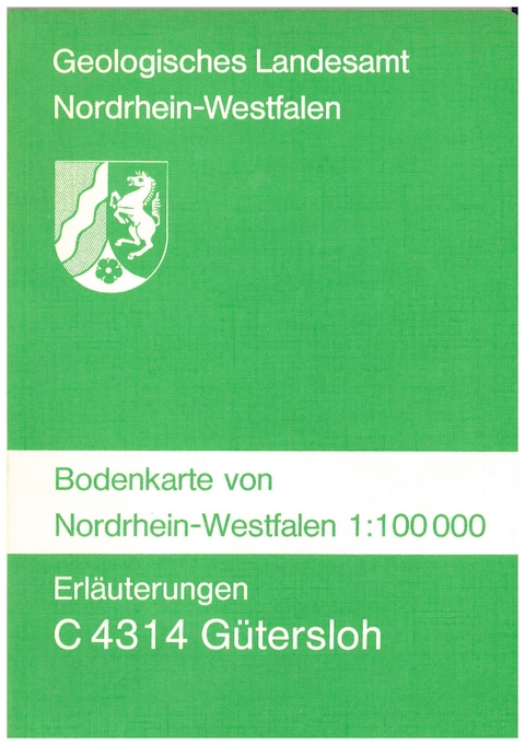 Bodenkarten von Nordrhein-Westfalen 1:100000 / Gütersloh - Hans Mertens, Karl H Will