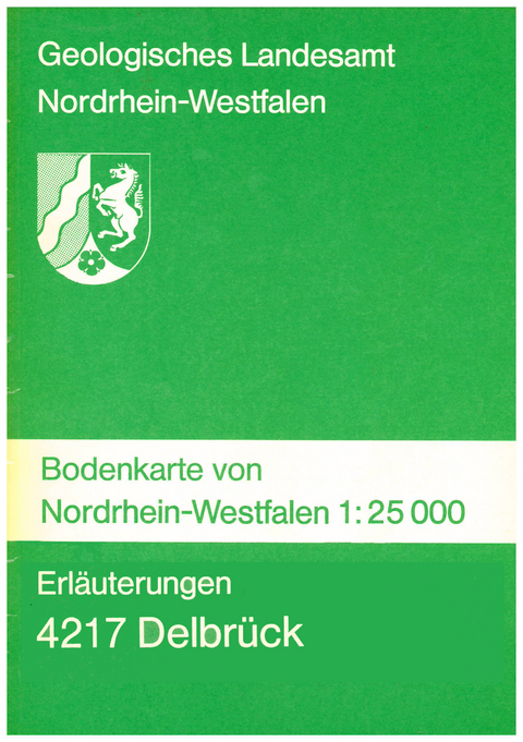 Bodenkarten von Nordrhein-Westfalen 1:25000 / Delbrück - Hans Mertens