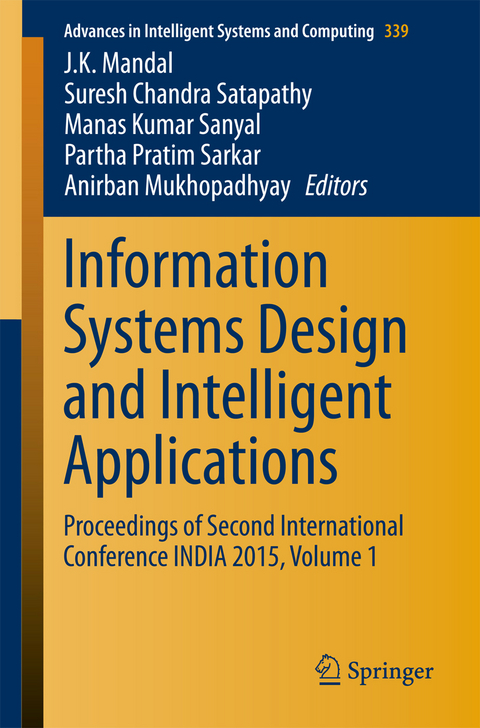 Information Systems Design and Intelligent Applications - 