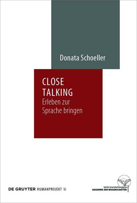 Close Talking - Donata Schoeller