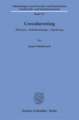 Crowdinvesting. - Jasper Schedensack