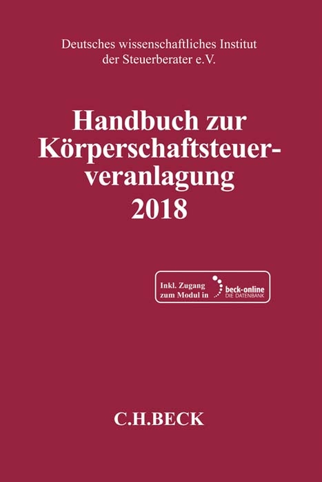 Handbuch zur Körperschaftsteuerveranlagung 2018 - 