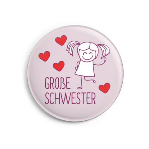 Button: Große Schwester