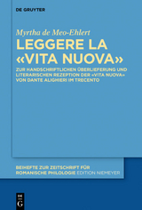 Leggere la «Vita Nuova» - Myrtha de Meo-Ehlert