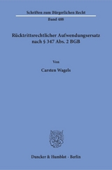 Rücktrittsrechtlicher Aufwendungsersatz nach § 347 Abs. 2 BGB. - Carsten Wagels