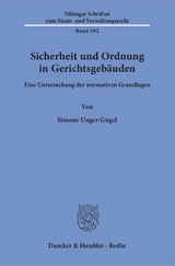 Sicherheit und Ordnung in Gerichtsgebäuden. - Simone Unger-Gugel