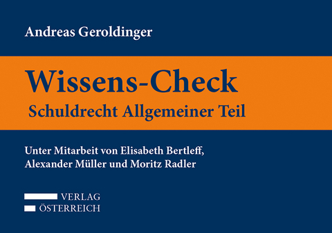 Wissens-Check. Schuldrecht Allgemeiner Teil - Andreas Geroldinger