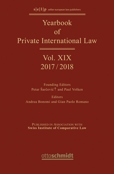 Yearbook of Private International Law Vol. XIX – 2017/2018 - 
