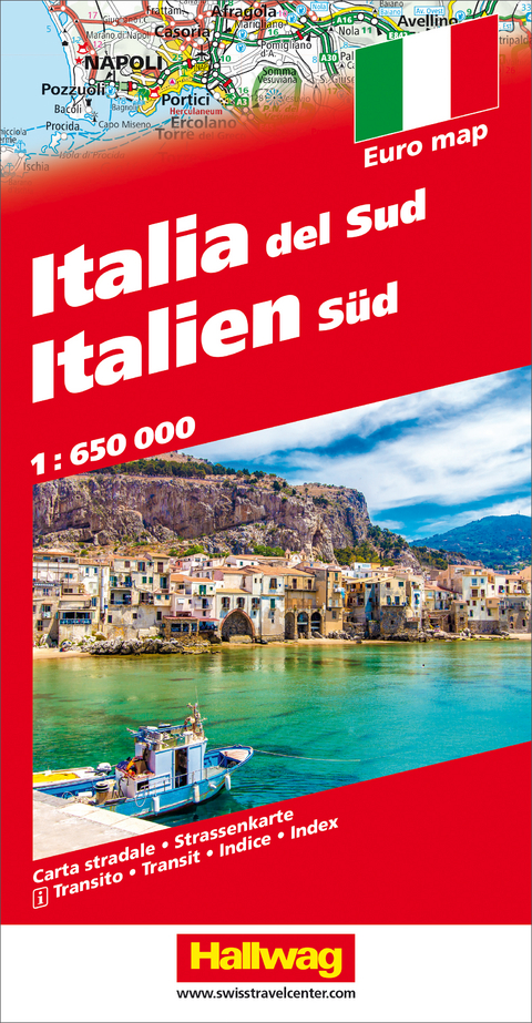 Italien Süd Strassenkarte 1:650 000