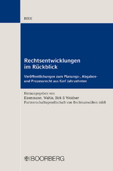 Rechtsentwicklungen im Rückblick - Hans-Jörg Birk