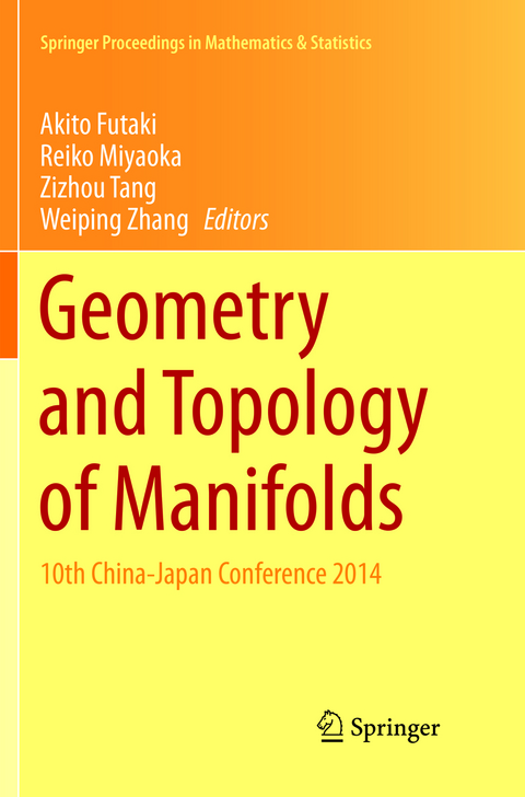 Geometry and Topology of Manifolds - 