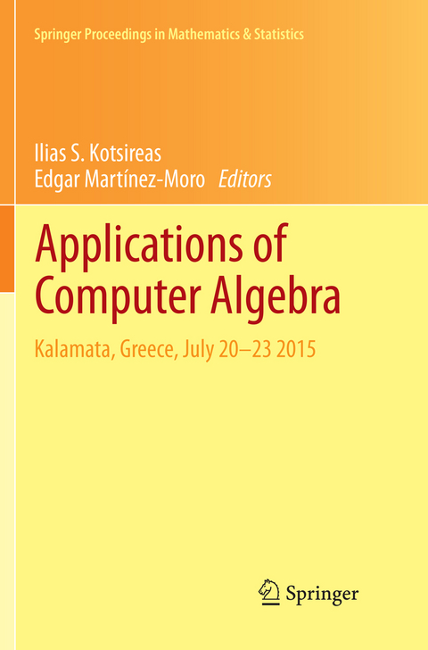 Applications of Computer Algebra - 