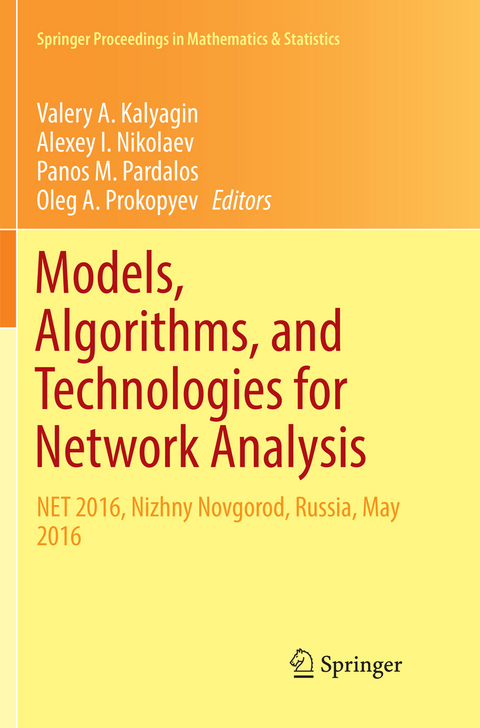 Models, Algorithms, and Technologies for Network Analysis - 