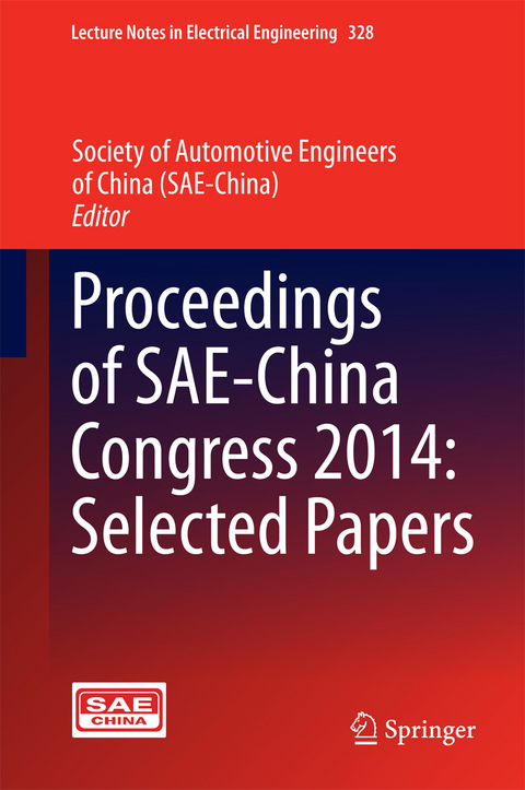 Proceedings of SAE-China Congress 2014: Selected Papers