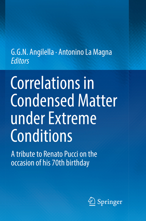 Correlations in Condensed Matter under Extreme Conditions - 