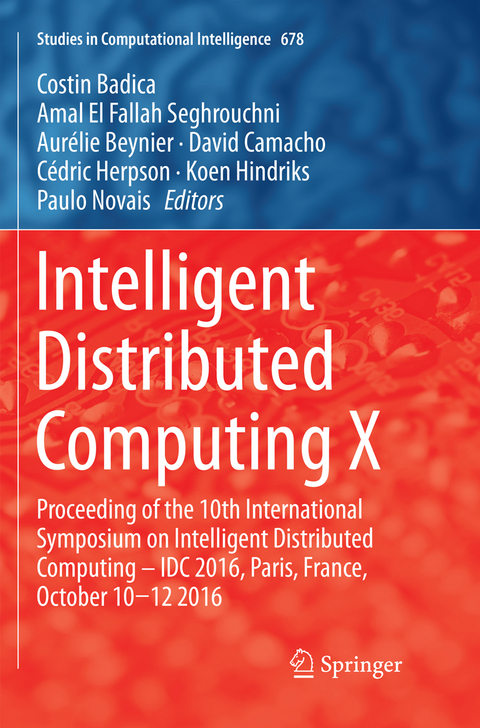 Intelligent Distributed Computing X - 