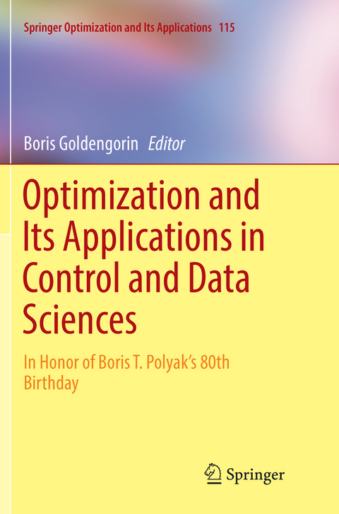 Optimization and Its Applications in Control and Data Sciences - 