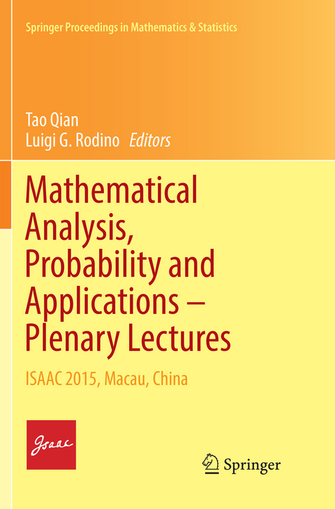 Mathematical Analysis, Probability and Applications – Plenary Lectures - 