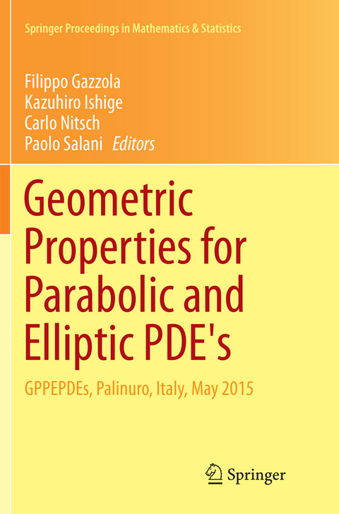 Geometric Properties for Parabolic and Elliptic PDE's - 