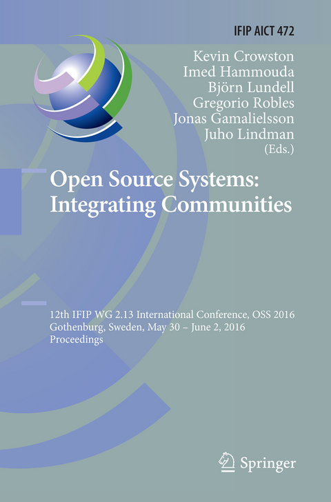 Open Source Systems: Integrating Communities - 