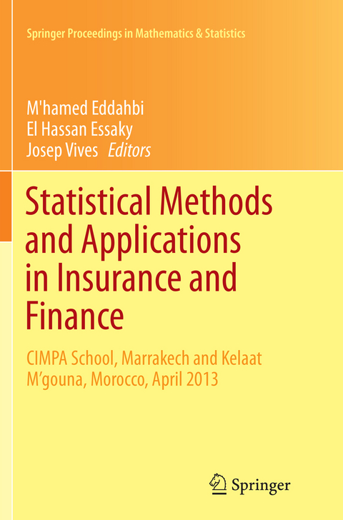 Statistical Methods and Applications in Insurance and Finance - 