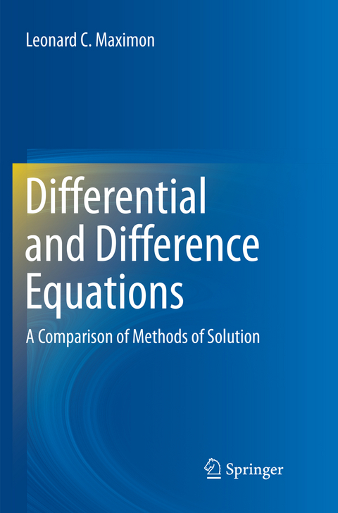 Differential and Difference Equations - Leonard C. Maximon