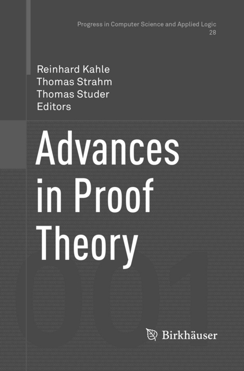 Advances in Proof Theory - 