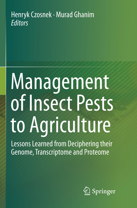 Management of Insect Pests to Agriculture - 