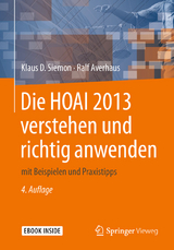 Die HOAI 2013 verstehen und richtig anwenden - Siemon, Klaus D.; Averhaus, Ralf