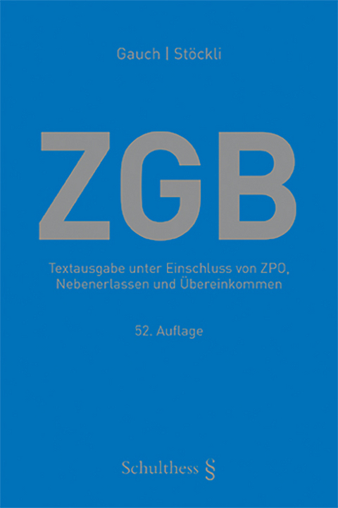 ZGB (Schweizerisches Zivilgesetzbuch) - 