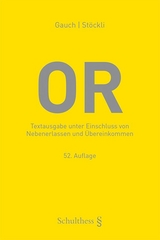 OR (Schweizerisches Obligationenrecht) - Stöckli, Hubert; Gauch, Peter