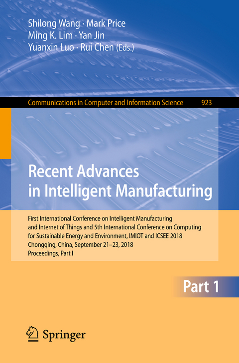 Recent Advances in Intelligent Manufacturing - 