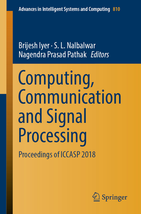 Computing, Communication and Signal Processing - 