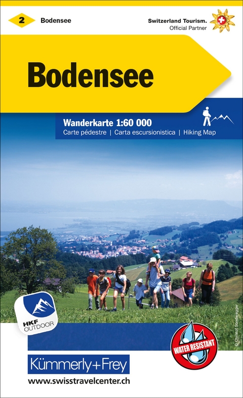 Kümmerly+Frey Wanderkarte 2 Bodensee 1:60.000