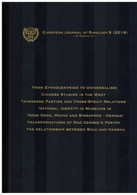 European Journal of Sinology 9 (2018) - 