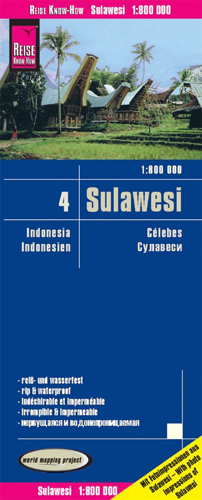 Reise Know-How Landkarte Sulawesi (1:800.000) - Indonesien 4 - Reise Know-How Verlag Peter Rump