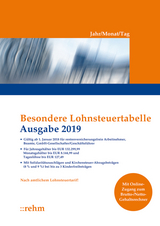 Besondere Lohnsteuertabelle 2019 - Jahr/Monat/Tag - 