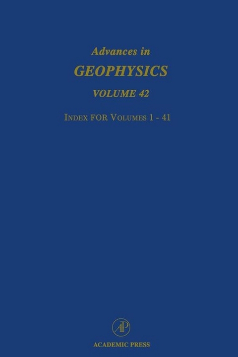 Advances in Geophysics - 