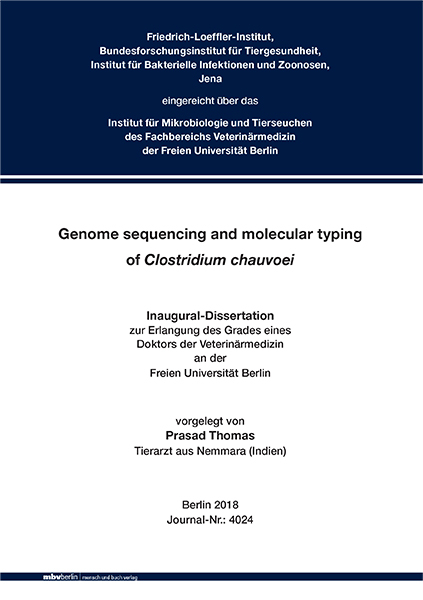 Genome sequencing and molecular typing of Clostridium chauvoei - Prasad Thomas