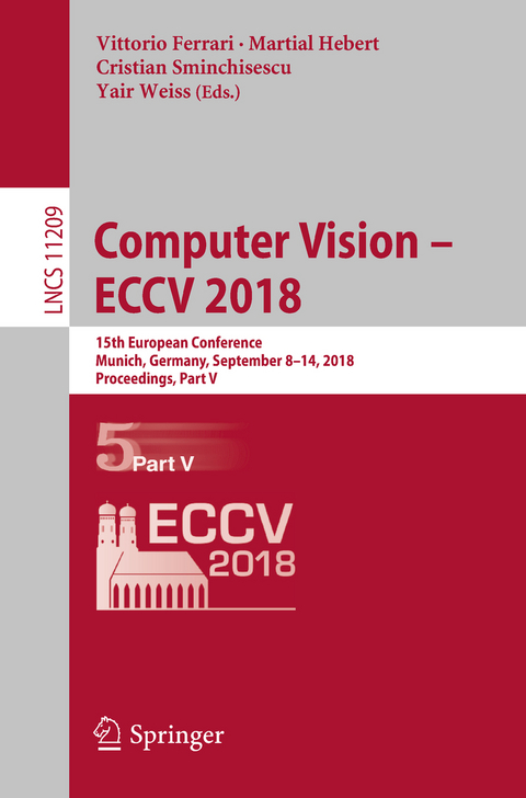 Computer Vision – ECCV 2018 - 
