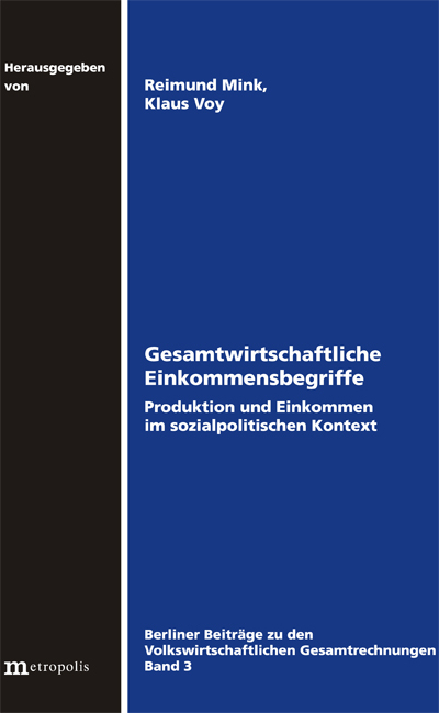 Gesamtwirtschaftliche Einkommensbegriffe - 